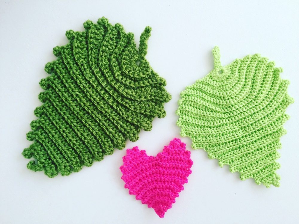 Crochet Leaves With Heart - Crochet Buddies Seasons of Creativity Autumn Harvest