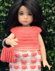 Crochet Heart Stitch Skirt For Dolls - Crochet Buddies